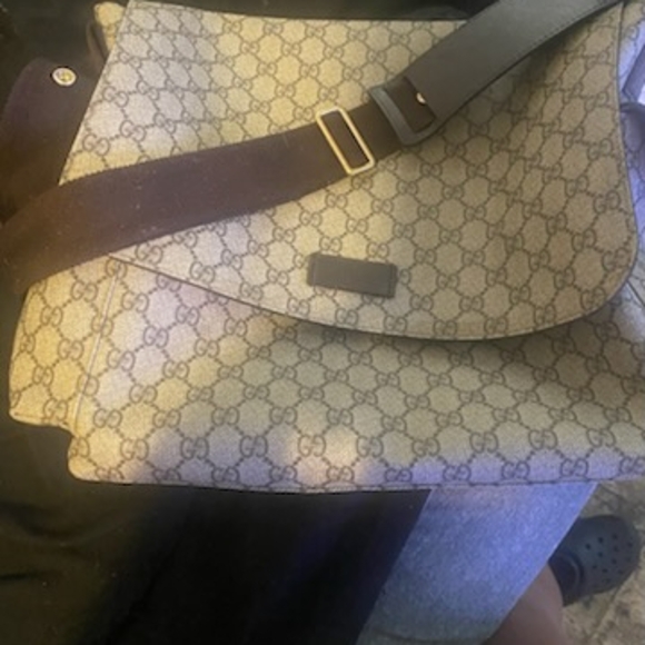 Gucci Beige Monogram Shoulder Bag